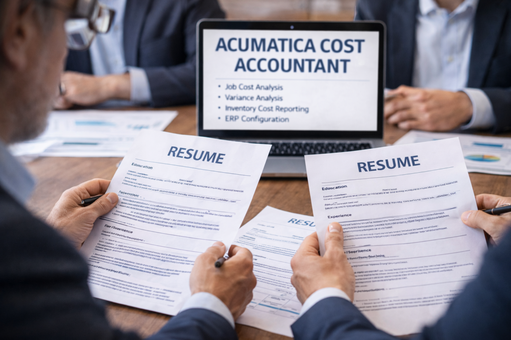 Acumatica Cost Accountants